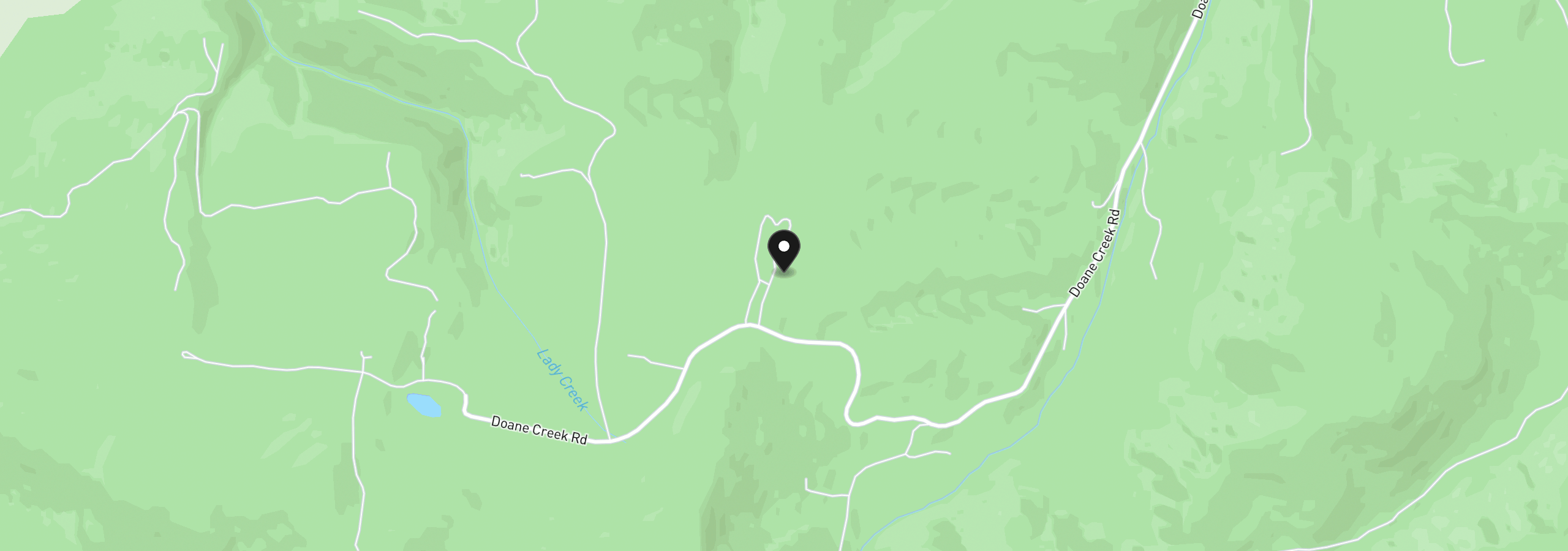Map showing the location of 23495 Doane Creek Rd, Sheridan, OR 97378