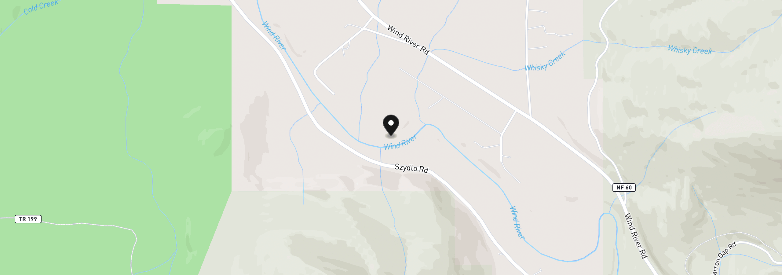 Map showing the location of 161 Cannavina Pvt Rd 4, Carson, Wa 98610