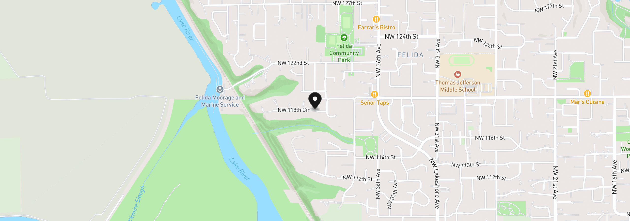 Map showing the location of 4205 NW 118th Cir, Vancouver, Wa 98685