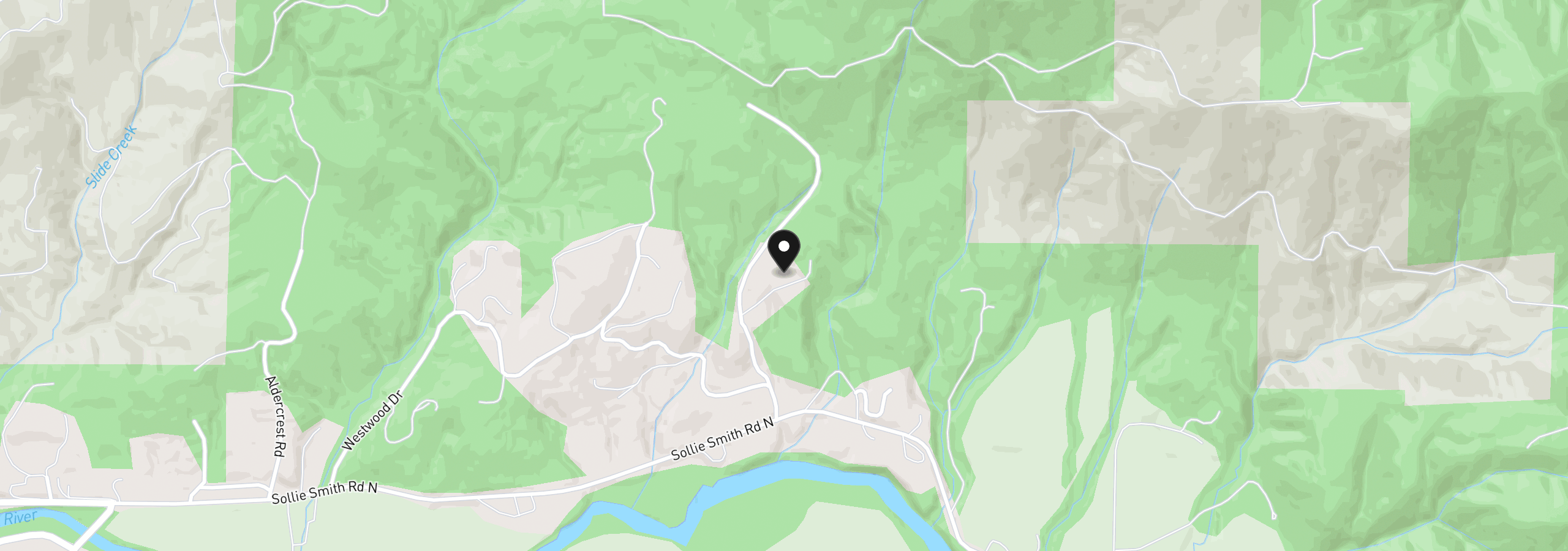Map showing the location of 3350 Northwood Way, Tillamook, OR 97141