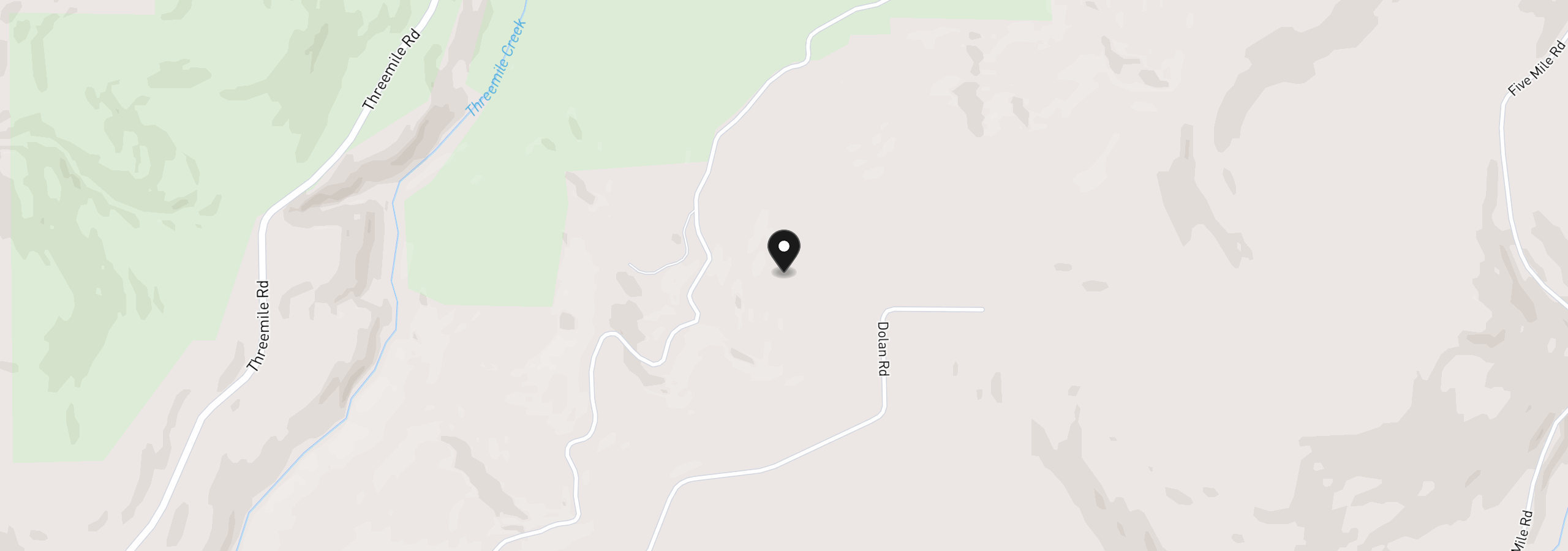 Map showing the location of 5331 Dolan Rd, The Dalles, OR 97058