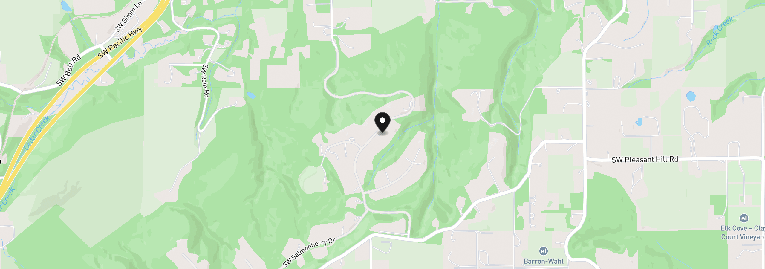 Map showing the location of 26354 SW Labrousse Rd, Sherwood, OR 97140
