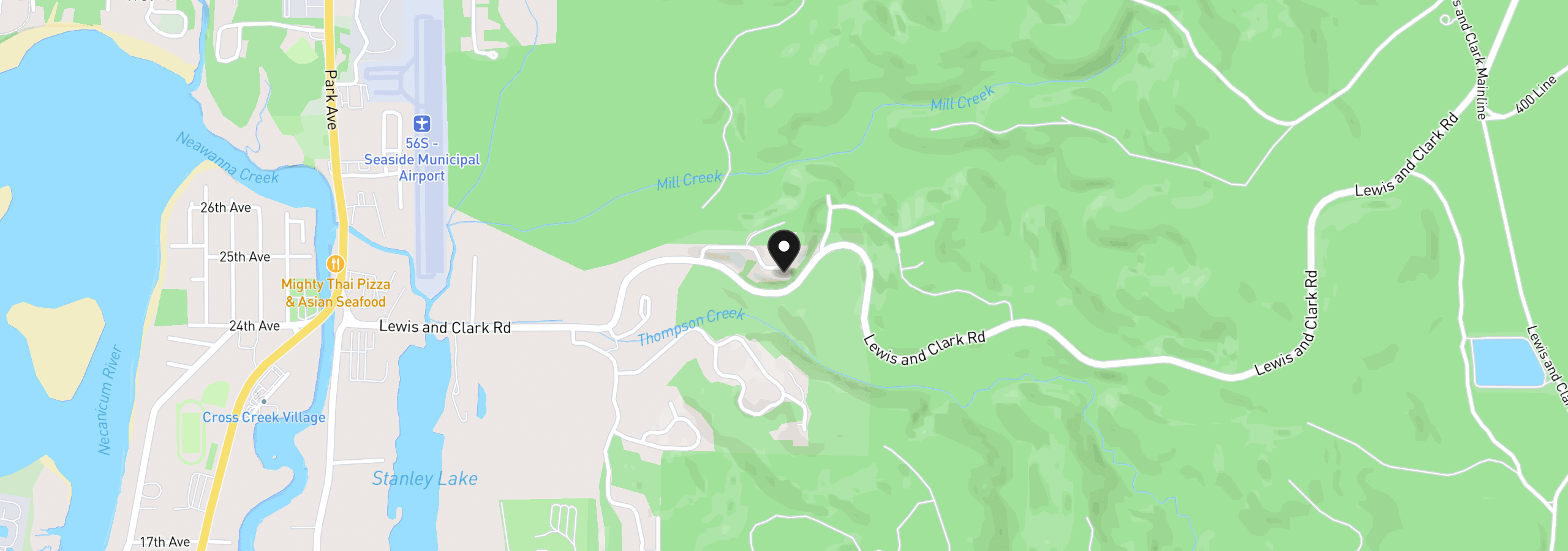 Map showing the location of 2344 Royal View Dr, Seaside, OR 97138