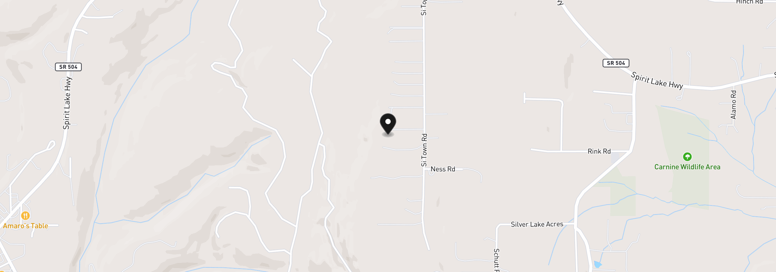 Map showing the location of 816 Si Town Rd, Castle Rock, Wa 98611