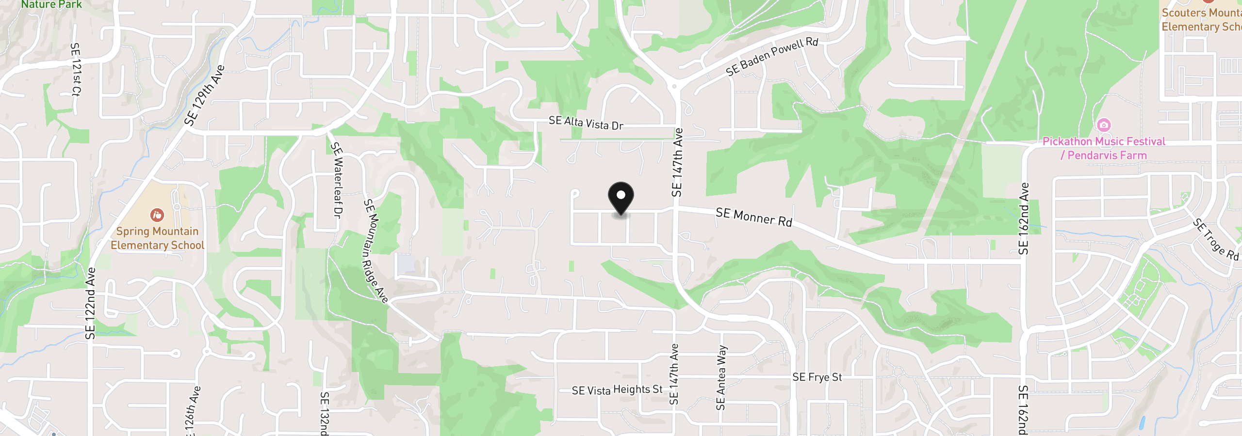 Map showing the location of 11761 SE Catina Pl, Happy Valley, OR 97086