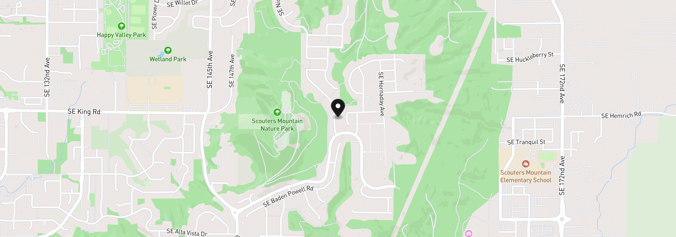 Map showing the location of 15701 SE Compass Course St 359, Happy Valley, OR 97086