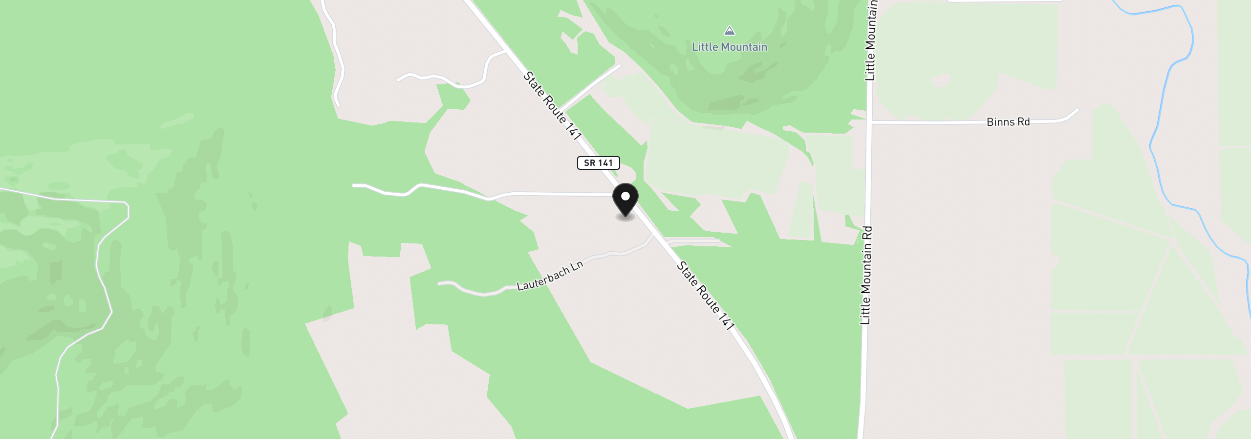 Map showing the location of 2 Westside Rd, Trout Lake, Wa 98650