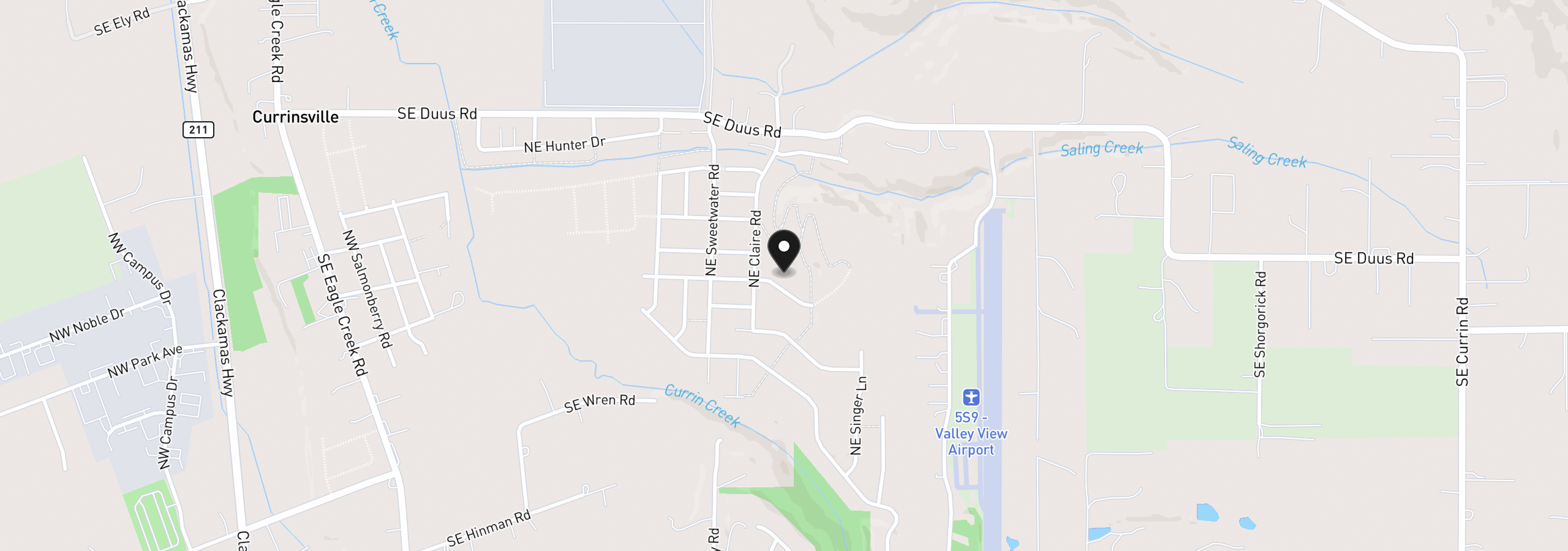 Map showing the location of 2263 NE Singer Ln 252, Estacada, OR 97023