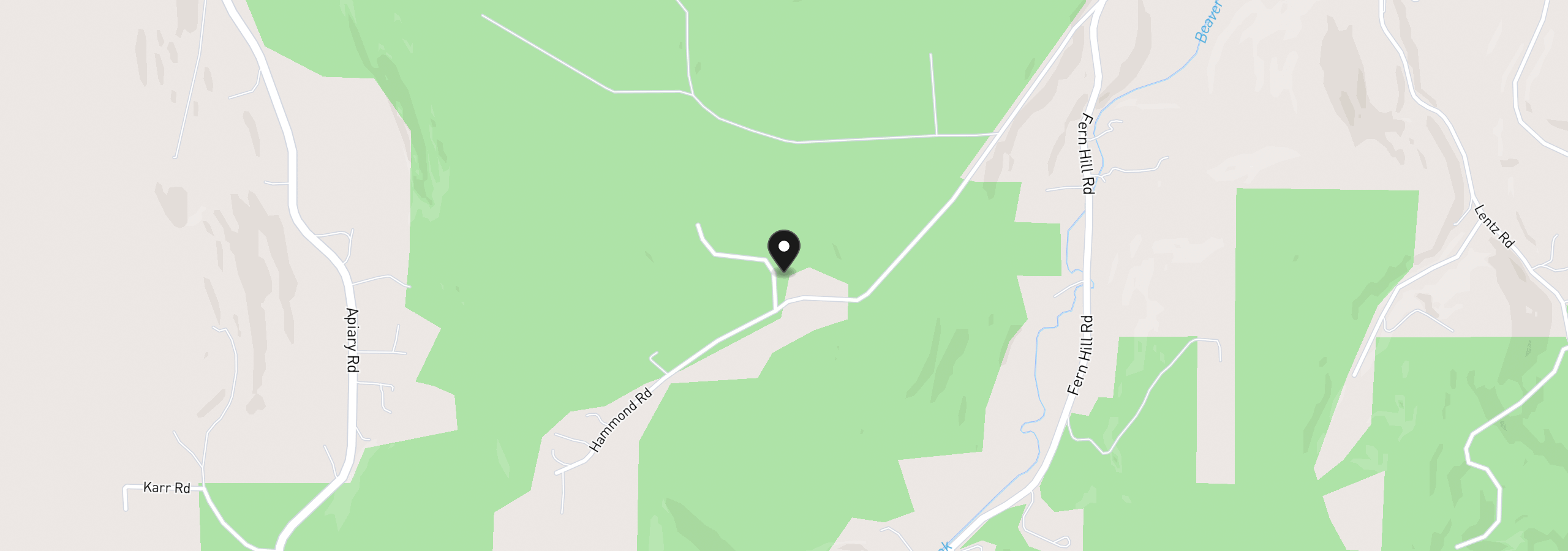 Map showing the location of 26977 Hammond Rd, Rainier, OR 97048