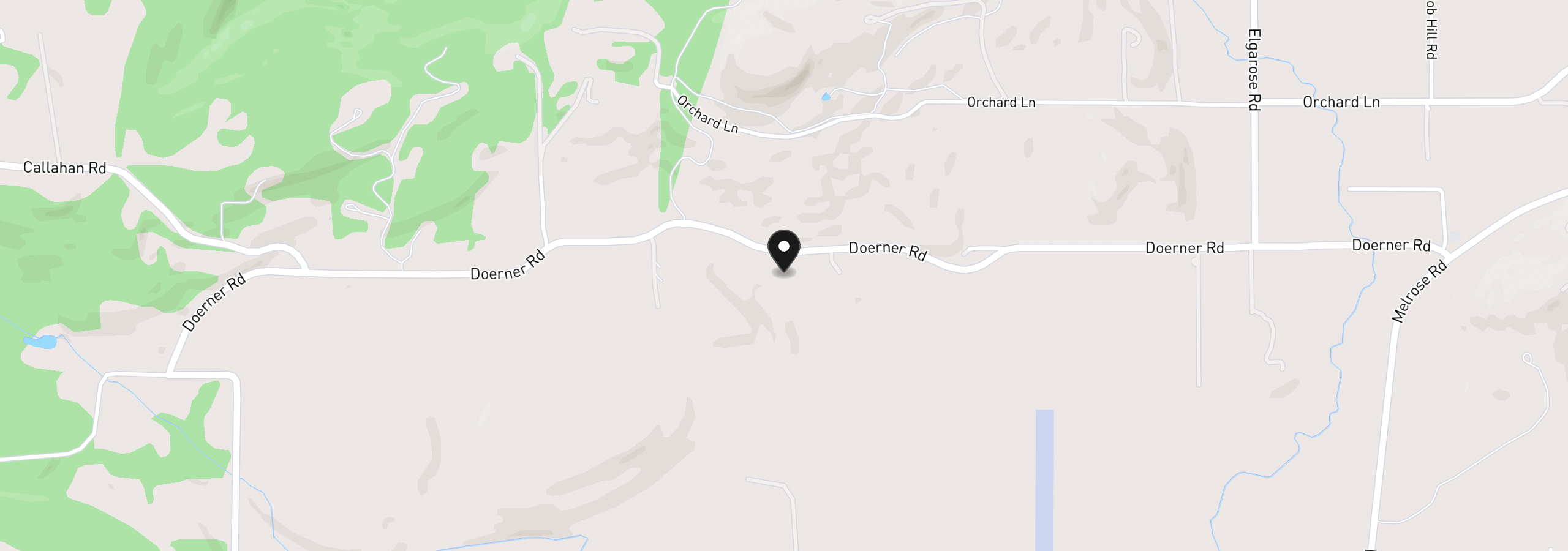 Map showing the location of 0 Doerner Rd, Roseburg, OR 97471