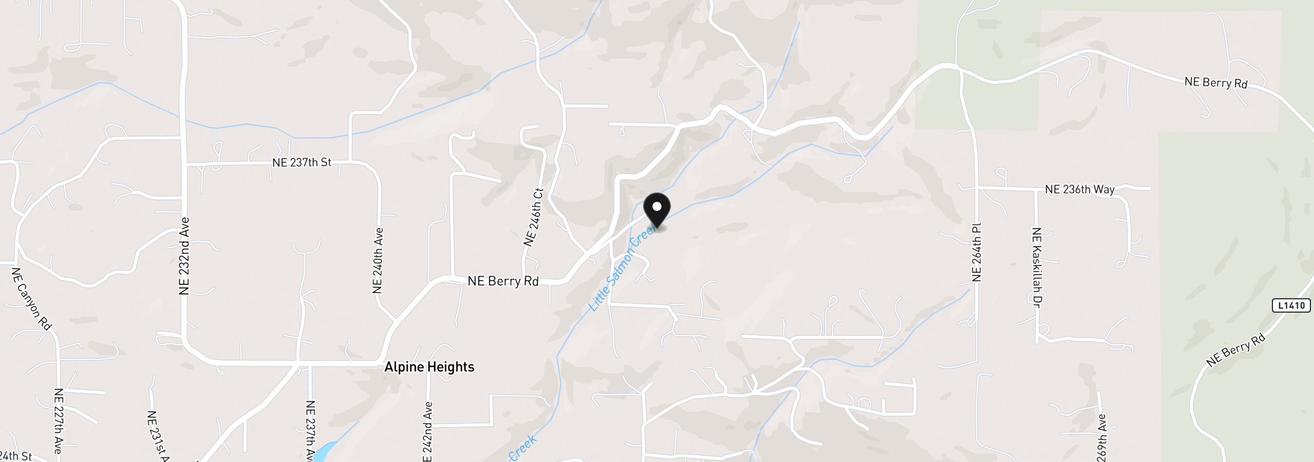 Map showing the location of 000 NE Schauer Dr, Battle Ground, Wa 98604