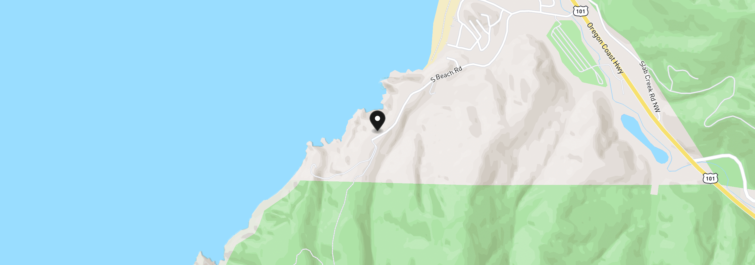Map showing the location of 54150 S Beach Rd, Neskowin, OR 97149