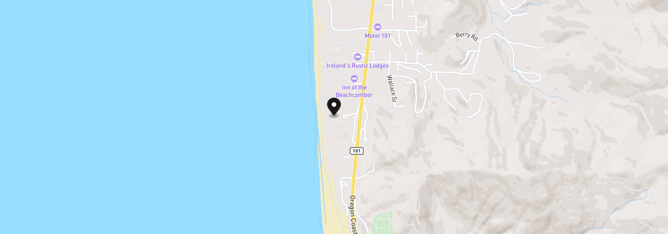 Map showing the location of 94050 Emerson Cir, Gold Beach, OR 97444