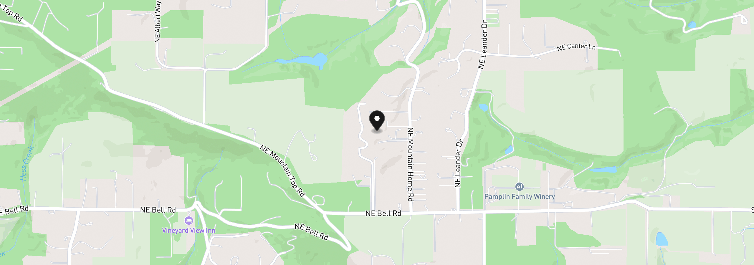 Map showing the location of NE Mountain Home Rd, Sherwood, OR 97140
