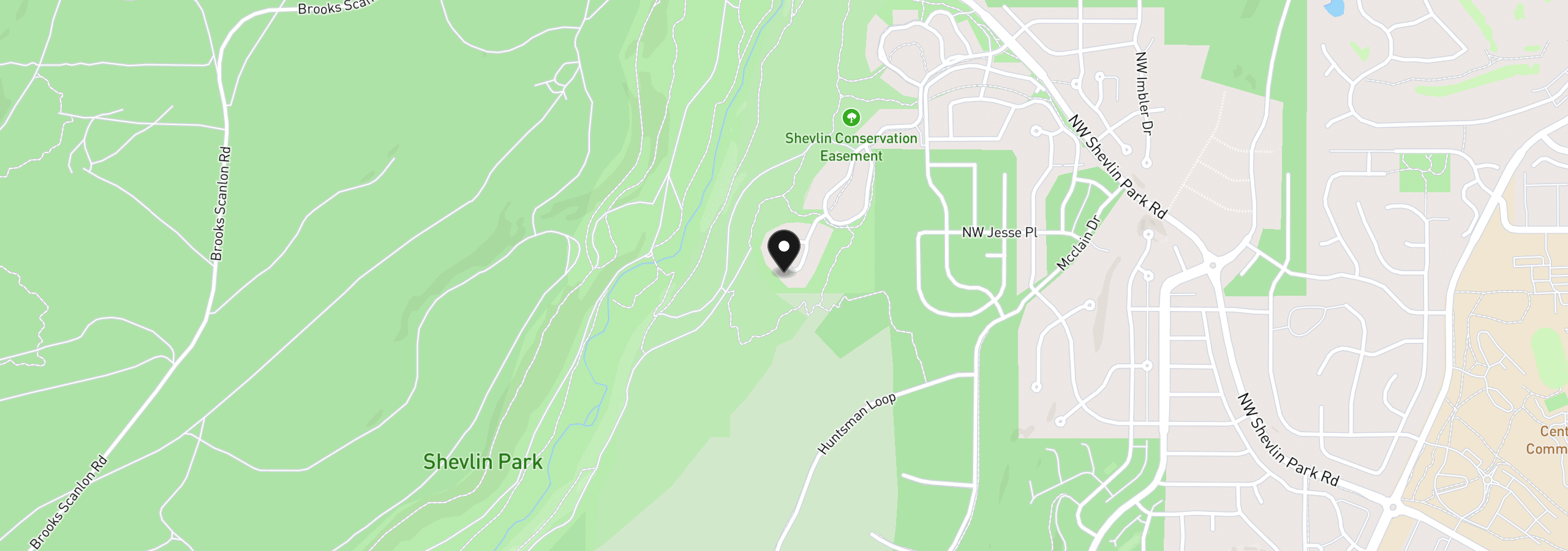 Map showing the location of 62608 Sparrow Hawk Cir, Bend, OR 97703