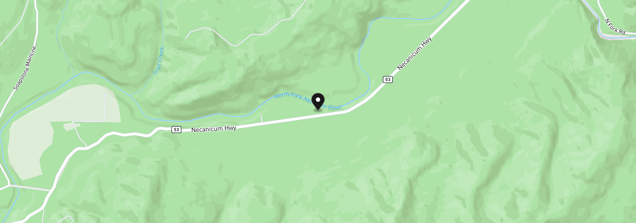 Map showing the location of 78572 Highway 53, Nehalem, OR 97131