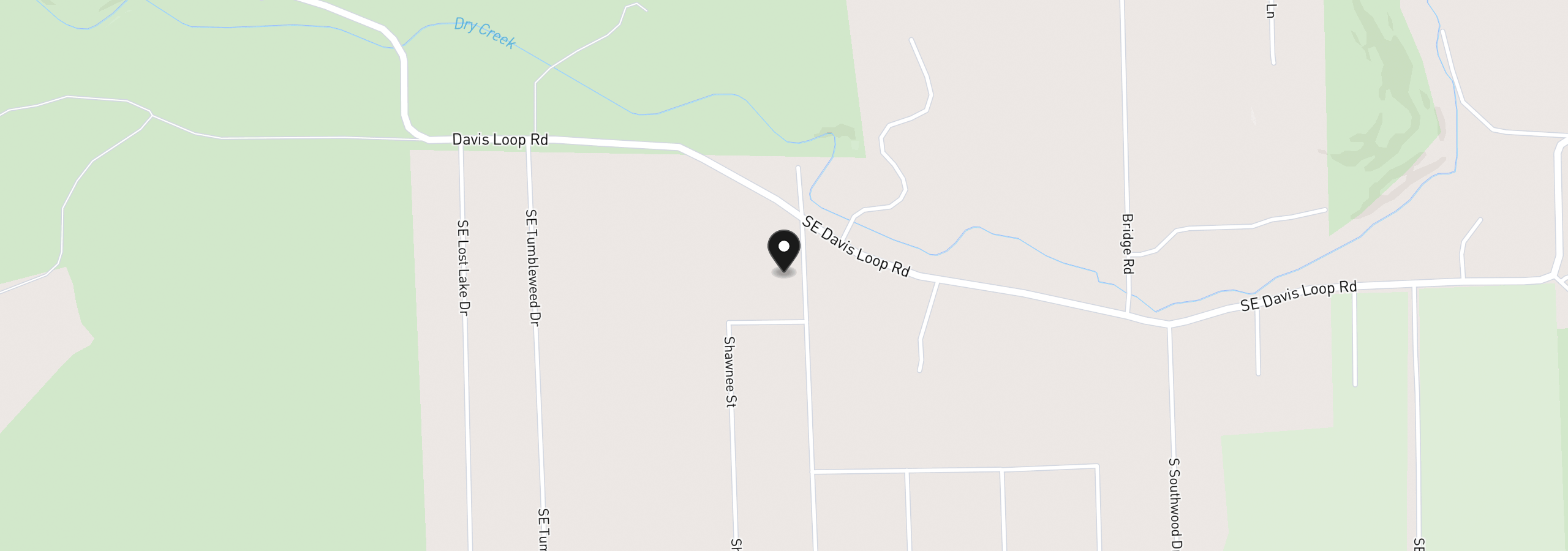 Map showing the location of 0 SE Cayuse Rd Tl900, Prineville, OR 97754