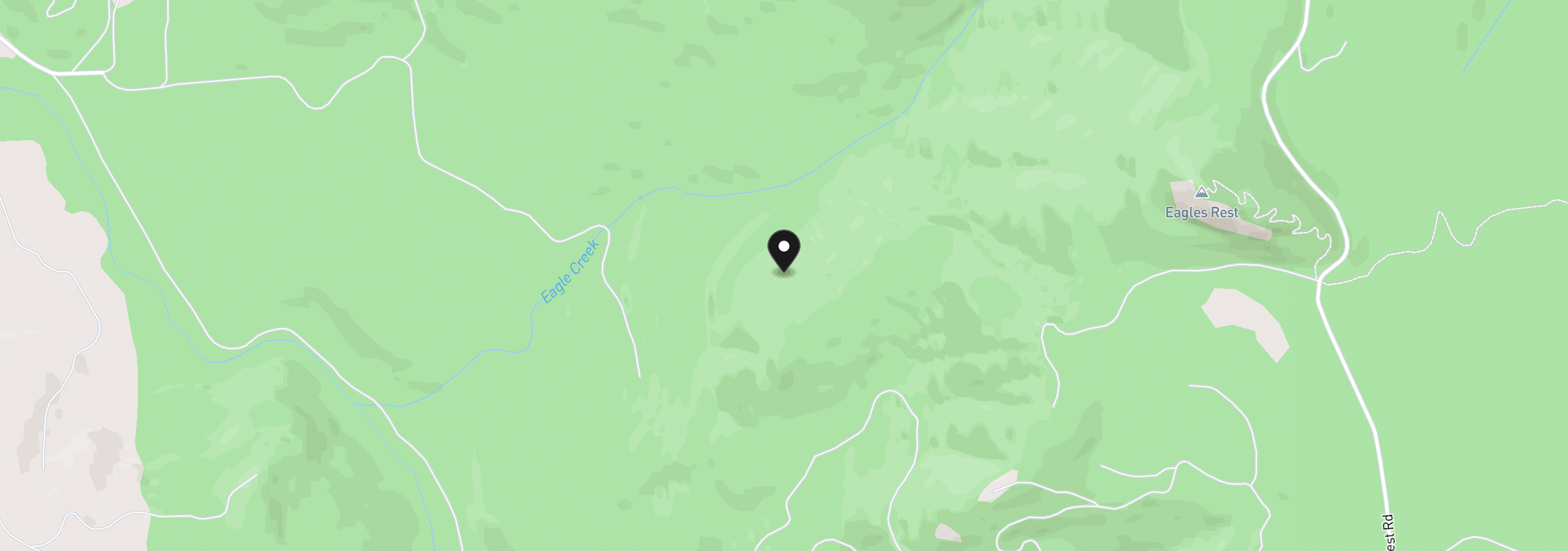 Map showing the location of 80181 Lost Creek Rd, Dexter, OR 97431