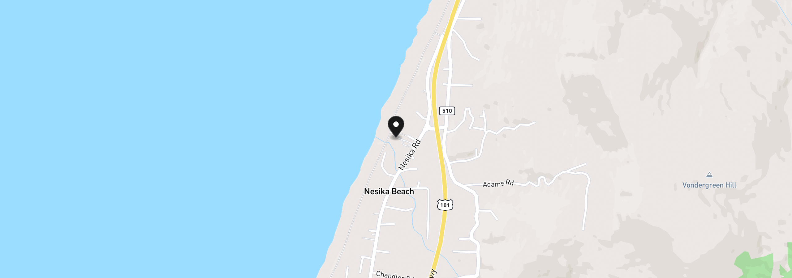 Map showing the location of 33130 Nesika Rd A, Gold Beach, OR 97444