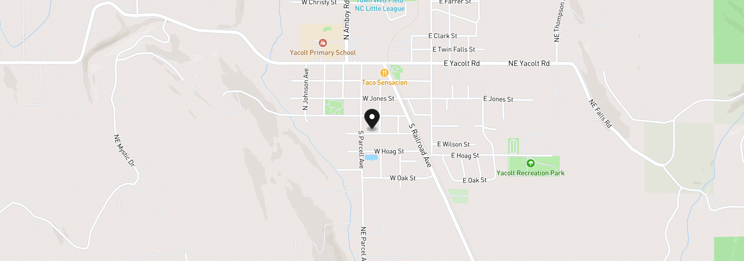 Map showing the location of 204 W Wilson St, Yacolt, Wa 98675