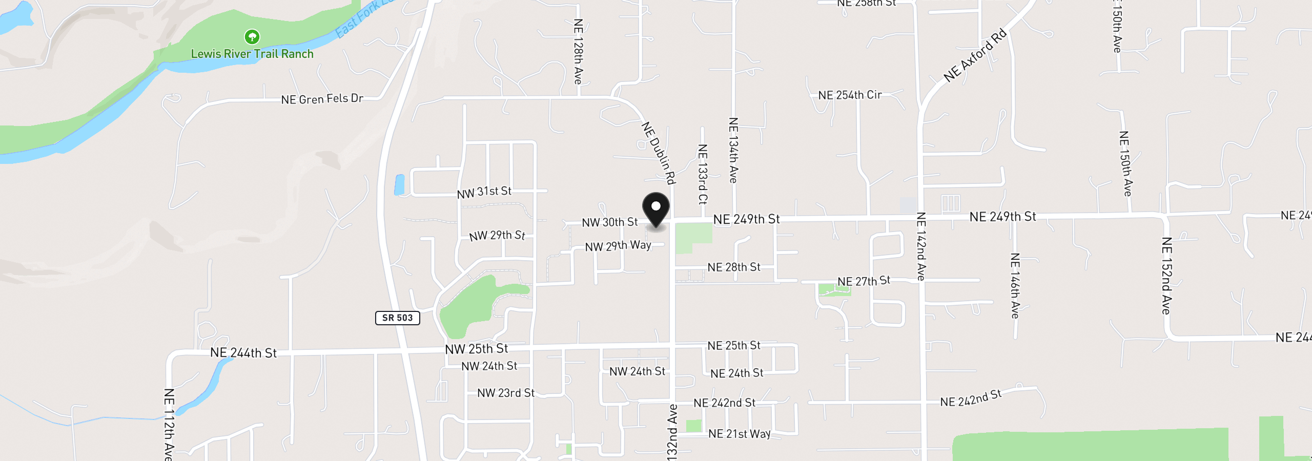 Map showing the location of 173 NW 29th Way, Battle Ground, Wa 98604