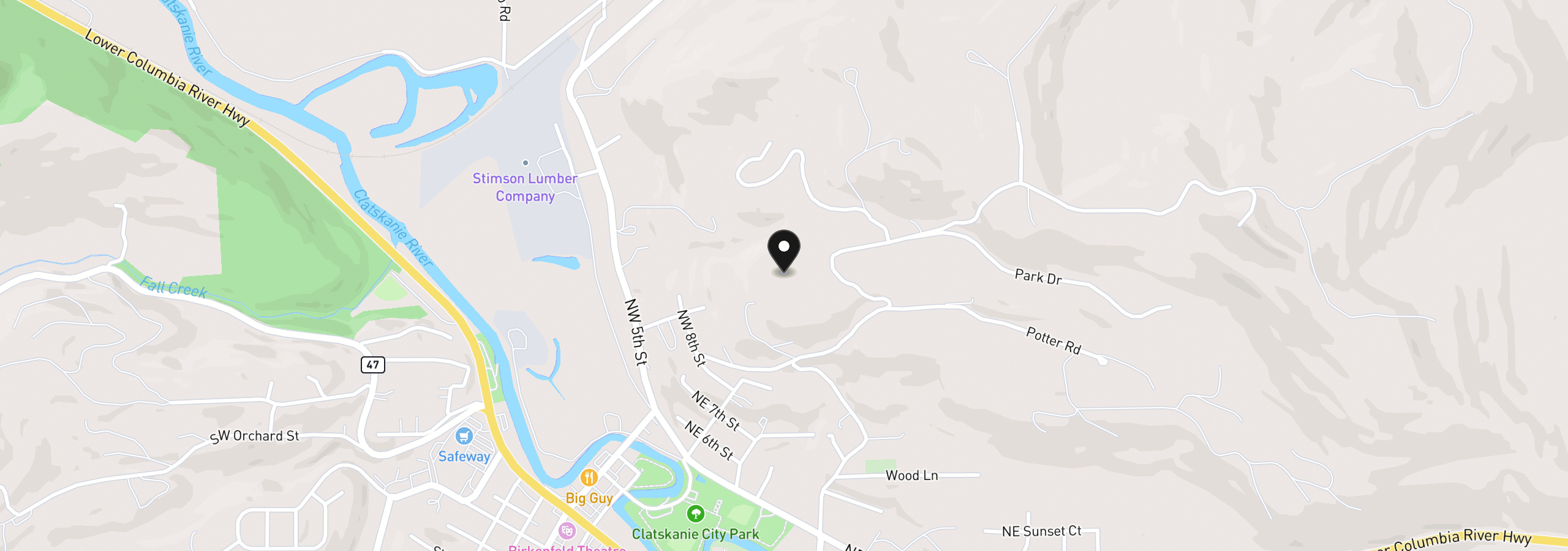 Map showing the location of 18229 Haven Acres Rd, Clatskanie, OR 97016
