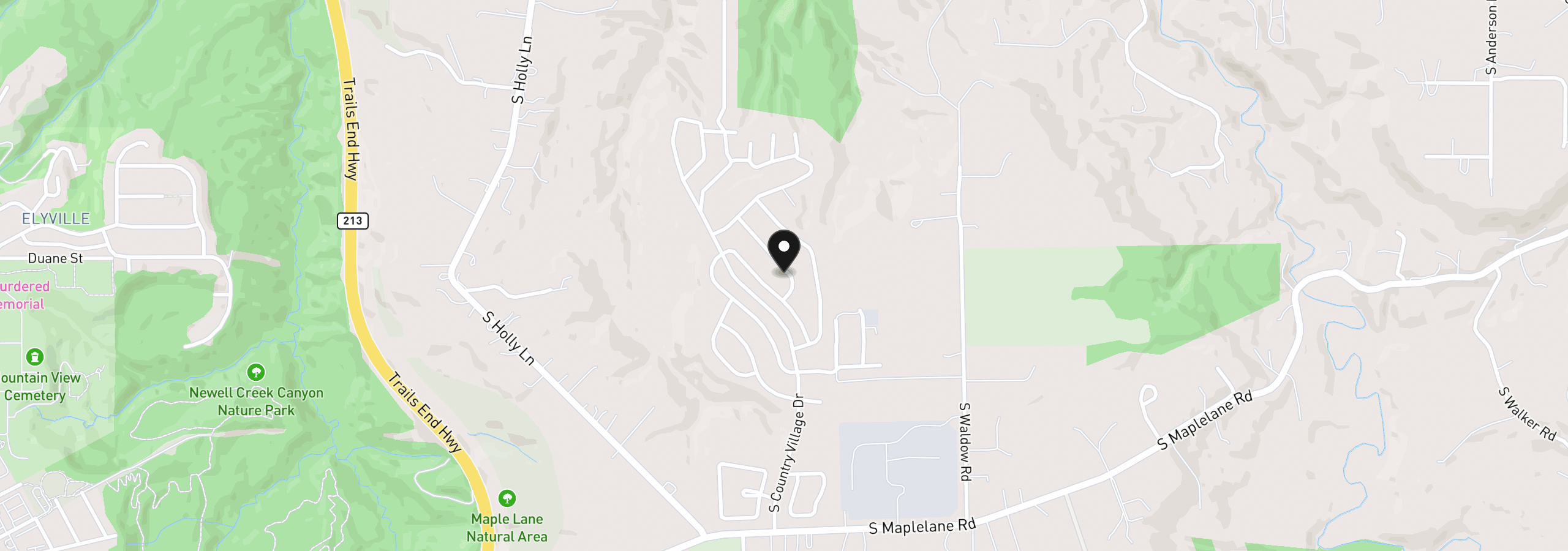 Map showing the location of 14937 S Fox Pointe Dr 317, Oregon City, OR 97045
