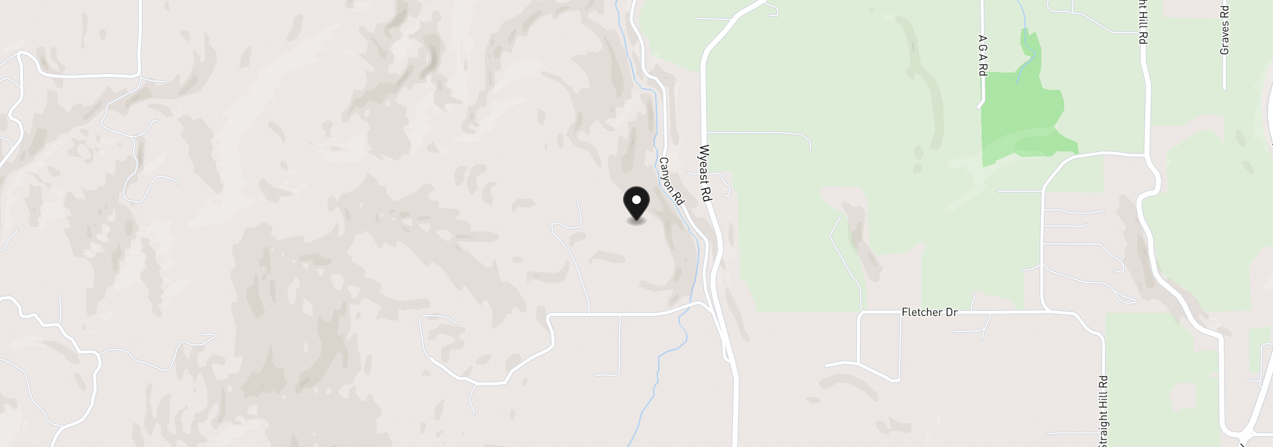 Map showing the location of 4050 Sylvester Dr, Hood River, OR 97031