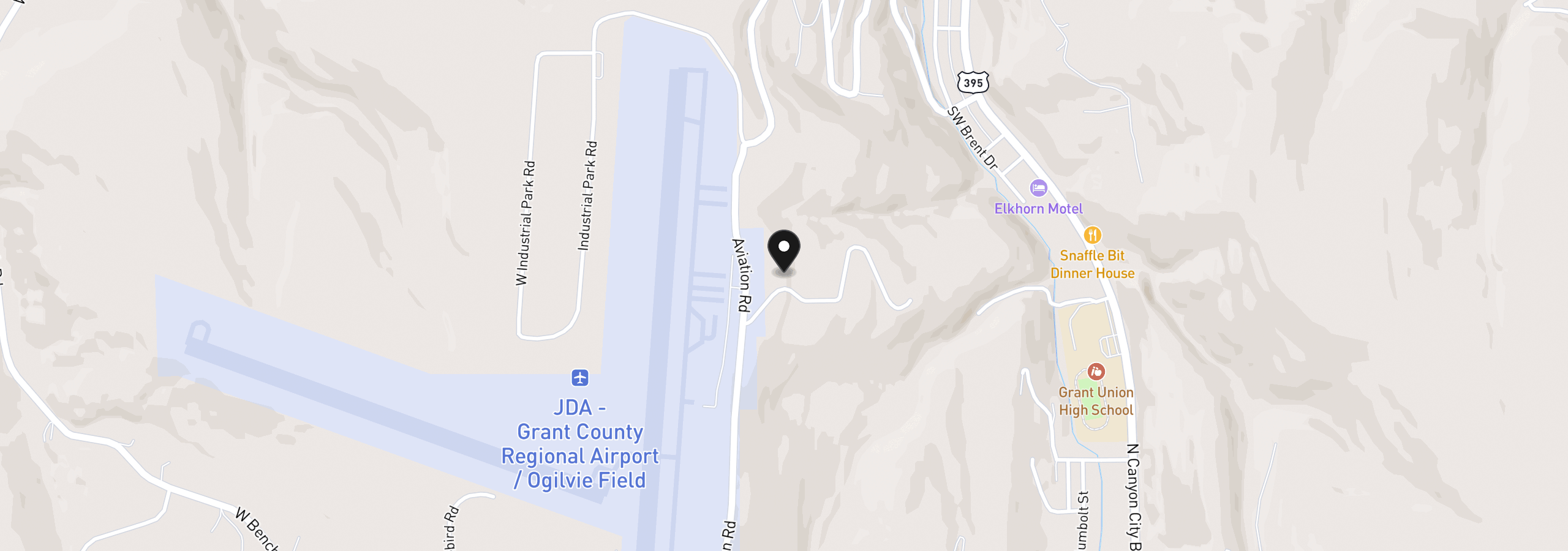 Map showing the location of 0 4-K Overlook Ln, John Day, OR 97845
