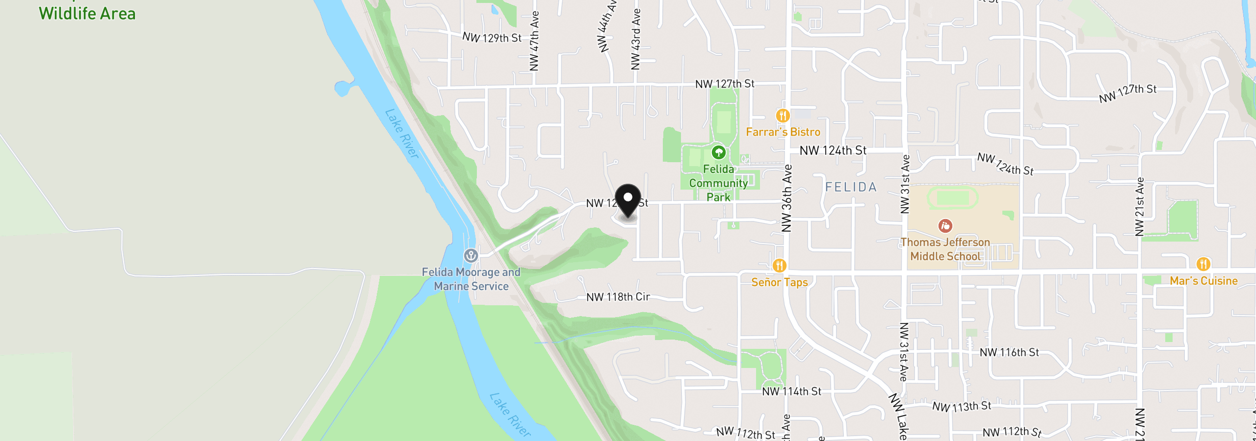 Map showing the location of 4208 NW 121st Cir, Vancouver, Wa 98685