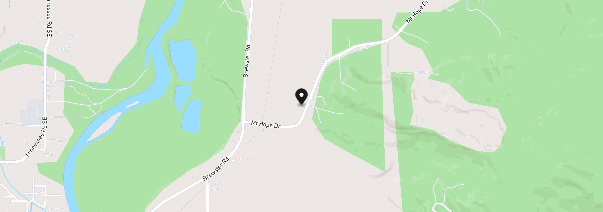 Map showing the location of 38225 Mount Hope Dr, Lebanon, OR 97355