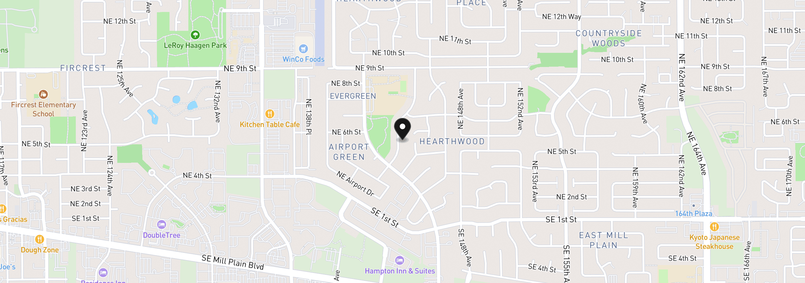 Map showing the location of 507 NE 144th Ave, Vancouver, Wa 98684