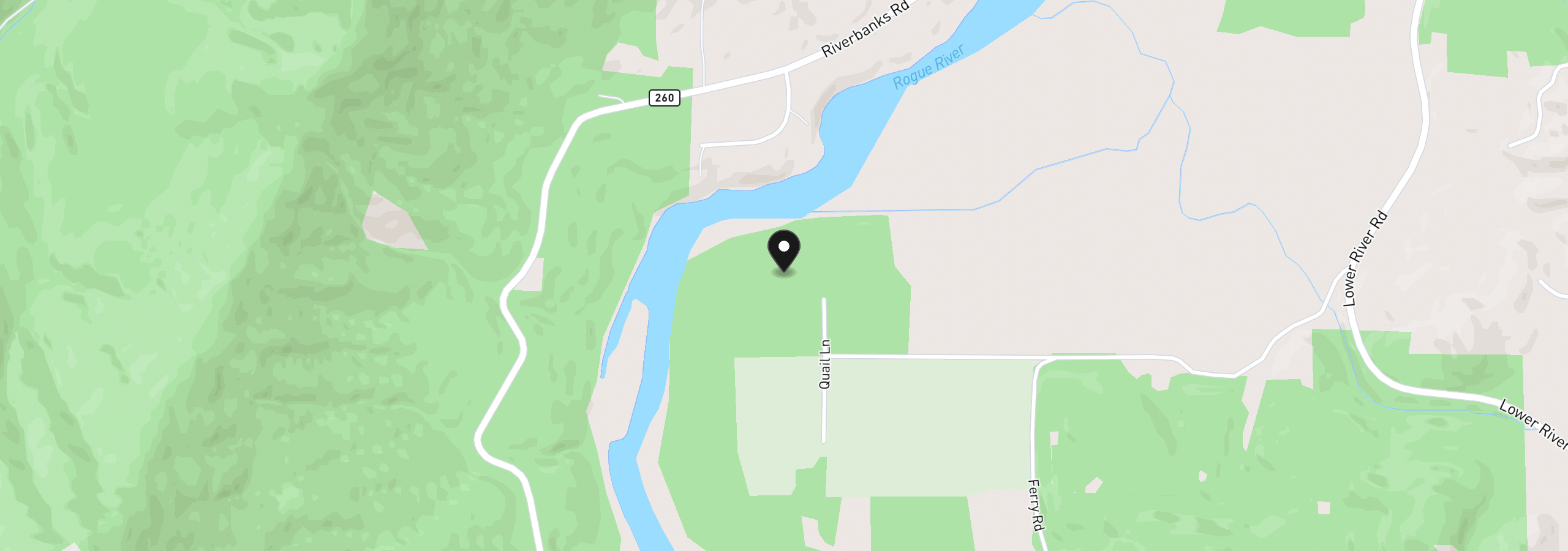 Map showing the location of 503 Quail Ln, Grants Pass, OR 97526