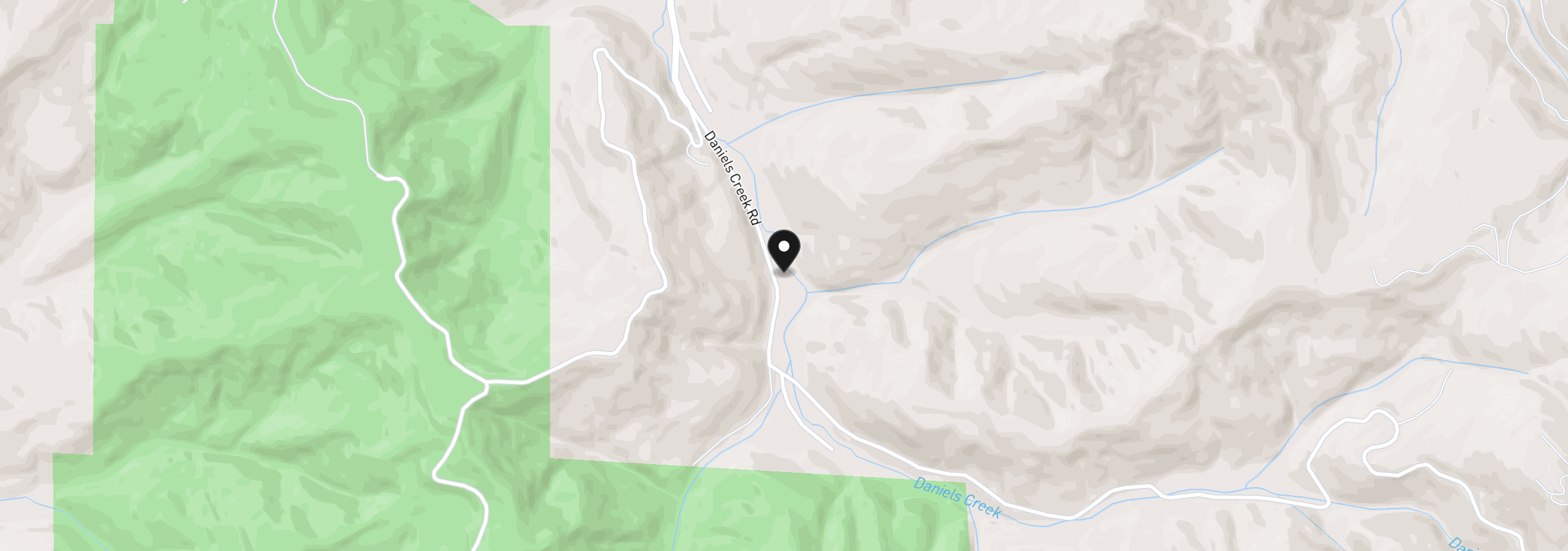Map showing the location of 61201 Daniels Creek Rd, Coos Bay, OR 97420