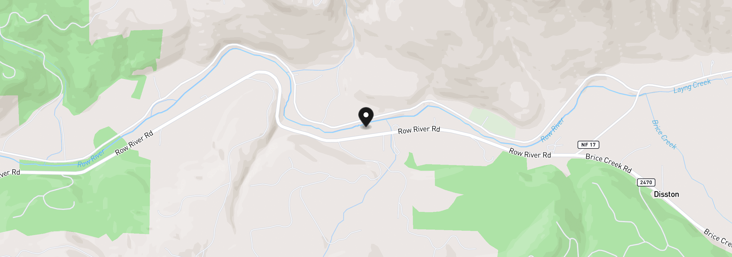 Map showing the location of 39253 Row River Rd, Dorena, OR 97434