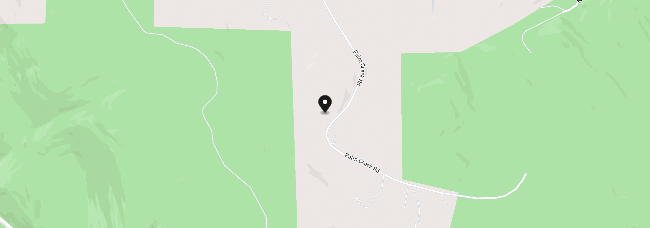Map showing the location of Palm Creek Rd, Clatskanie, OR 97016