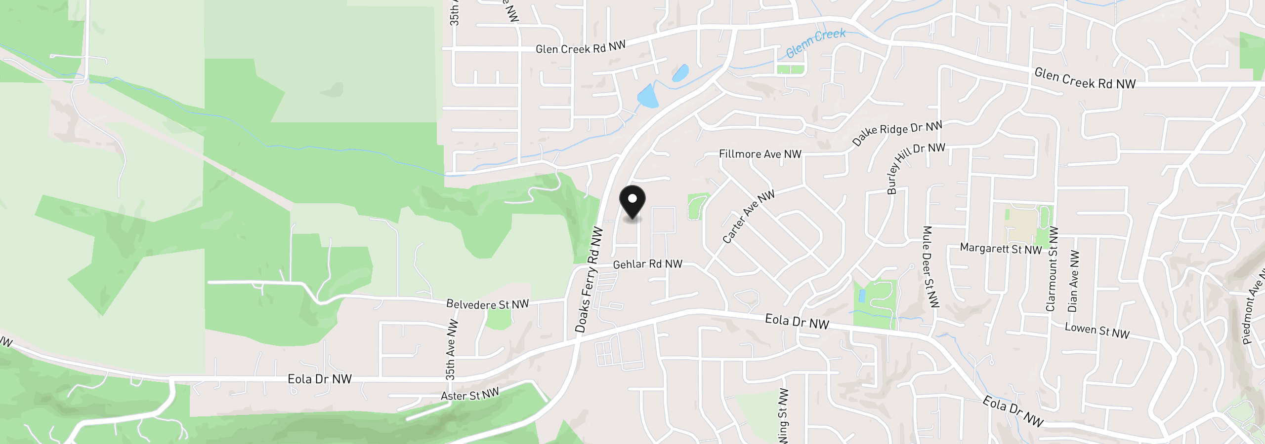 Map showing the location of 847 Crouchen St, Salem, OR 97304