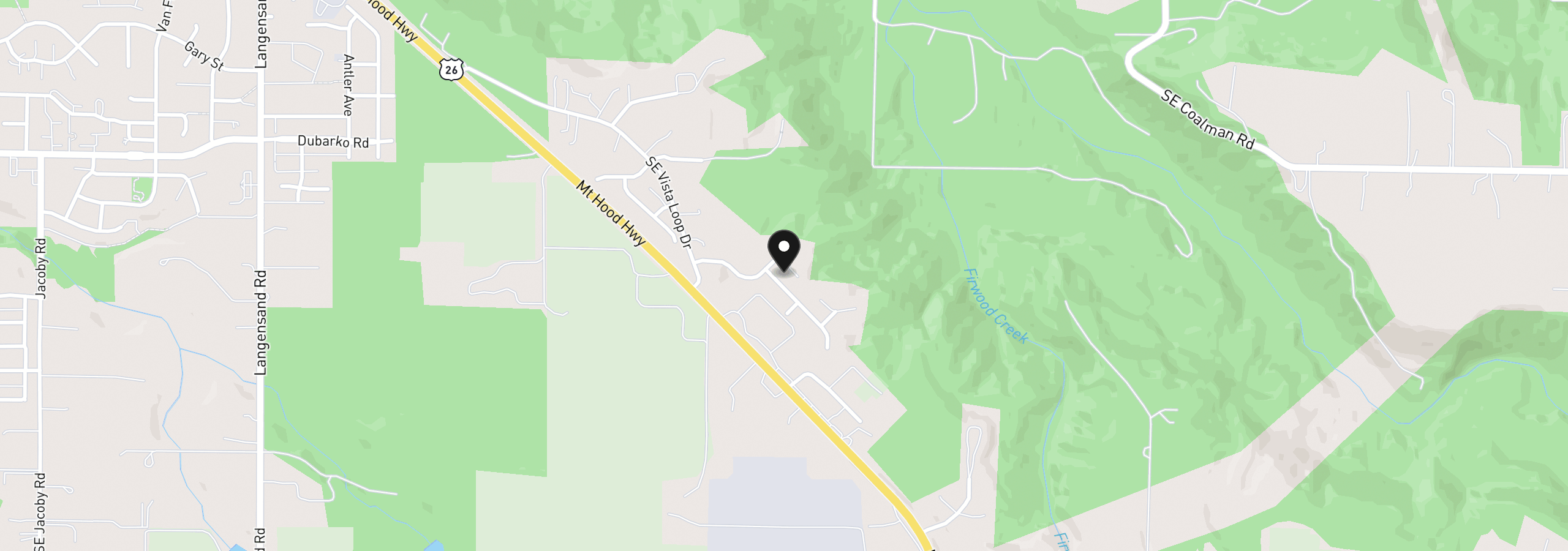 Map showing the location of 41780 Deschutes Ave 88, Sandy, OR 97055