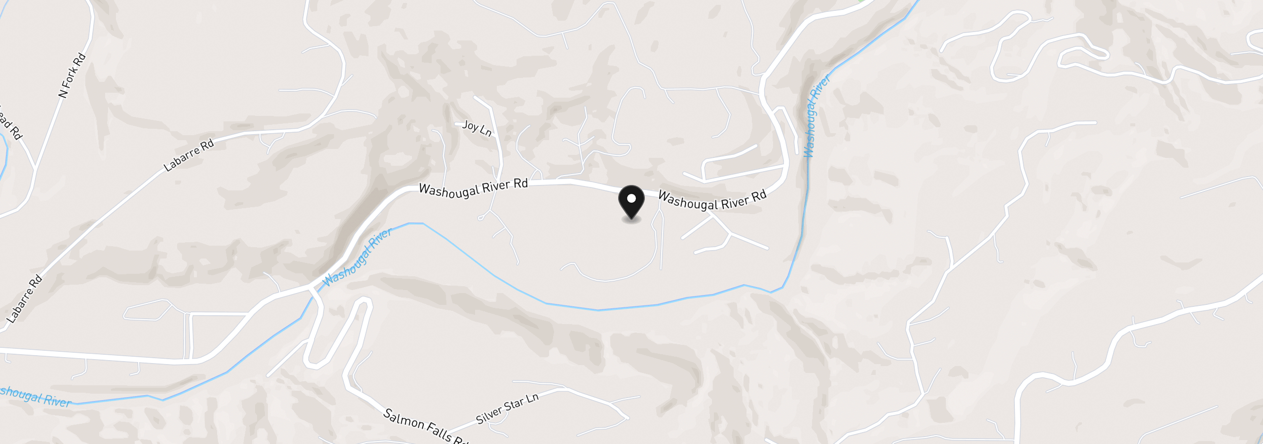 Map showing the location of 72 Hanlon Rd, Washougal, Wa 98671