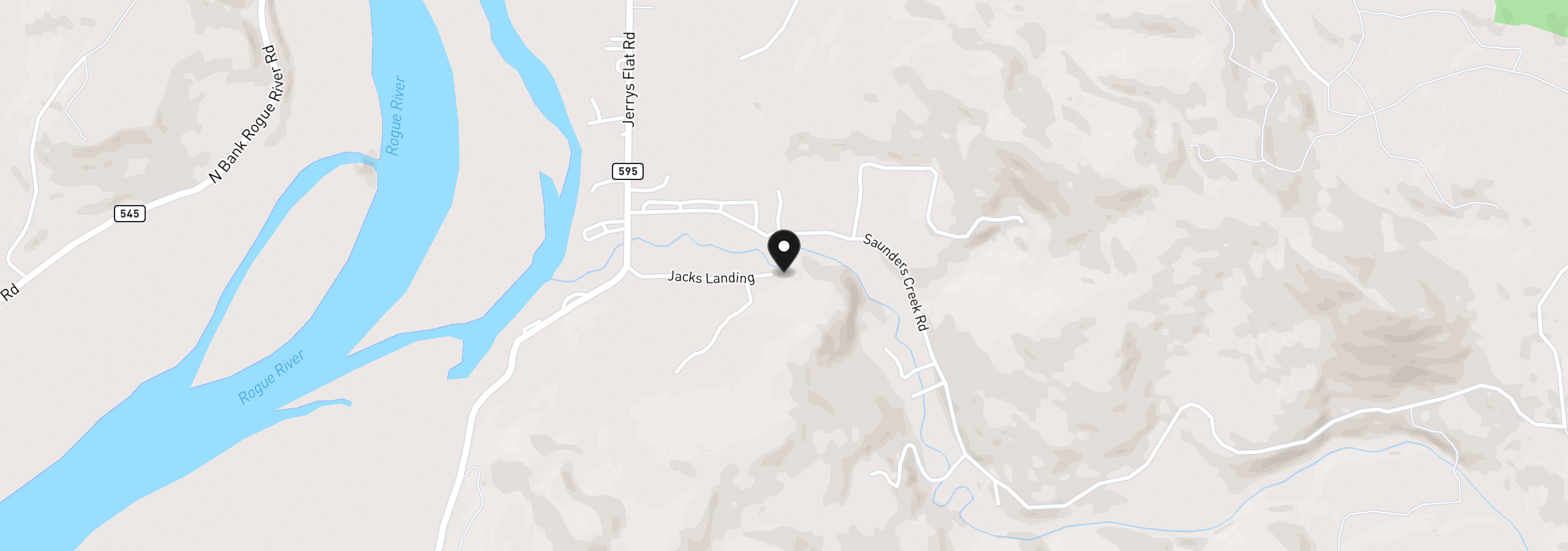 Map showing the location of 30770 Jacks Landing, Gold Beach, OR 97444