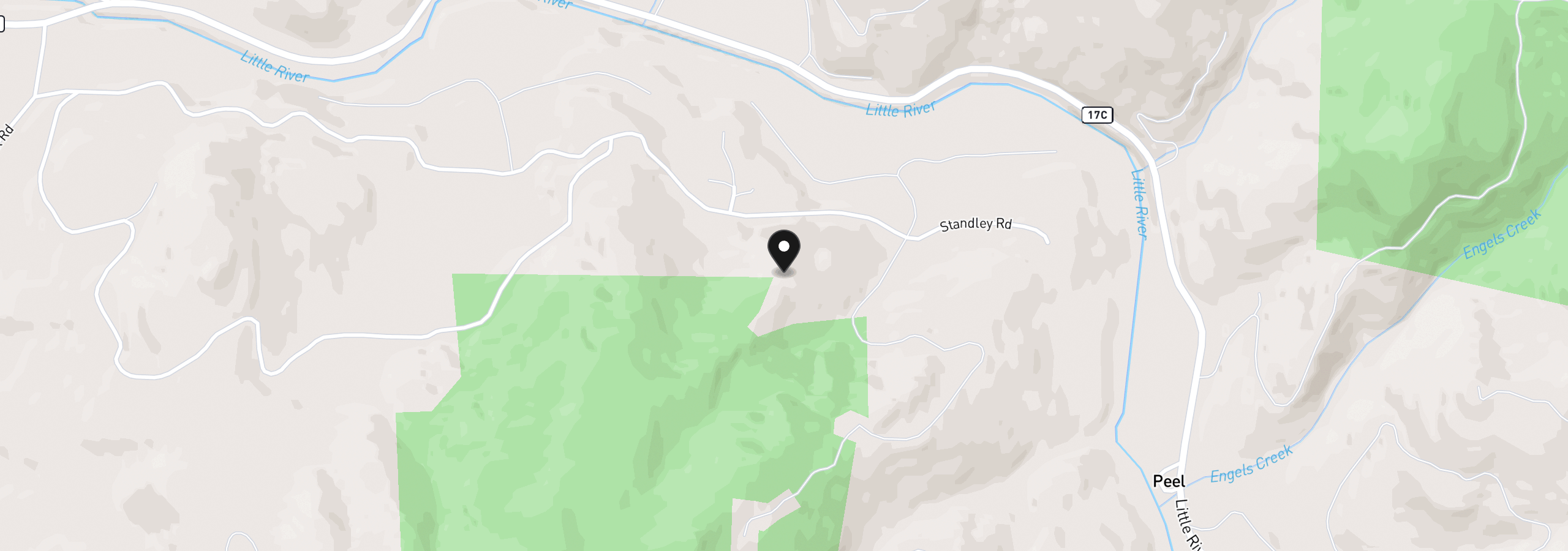 Map showing the location of 900 Old Cabin Dr, Glide, OR 97443