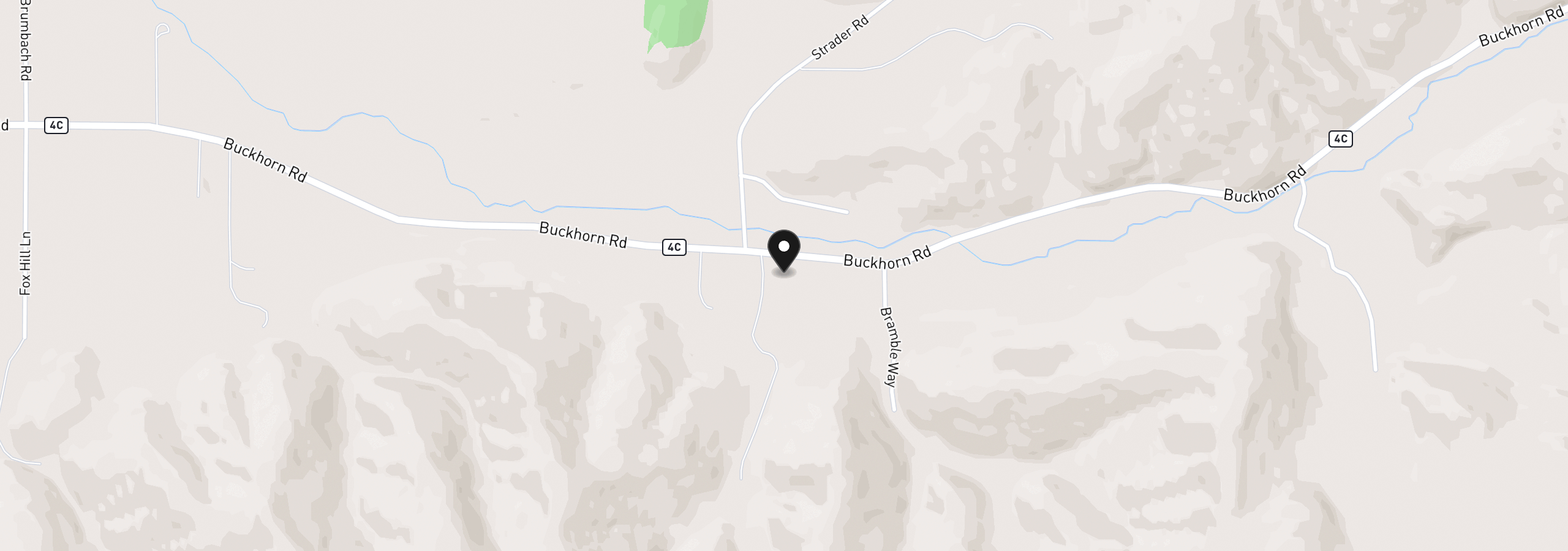 Map showing the location of 5021 Buckhorn Rd, Roseburg, OR 97470