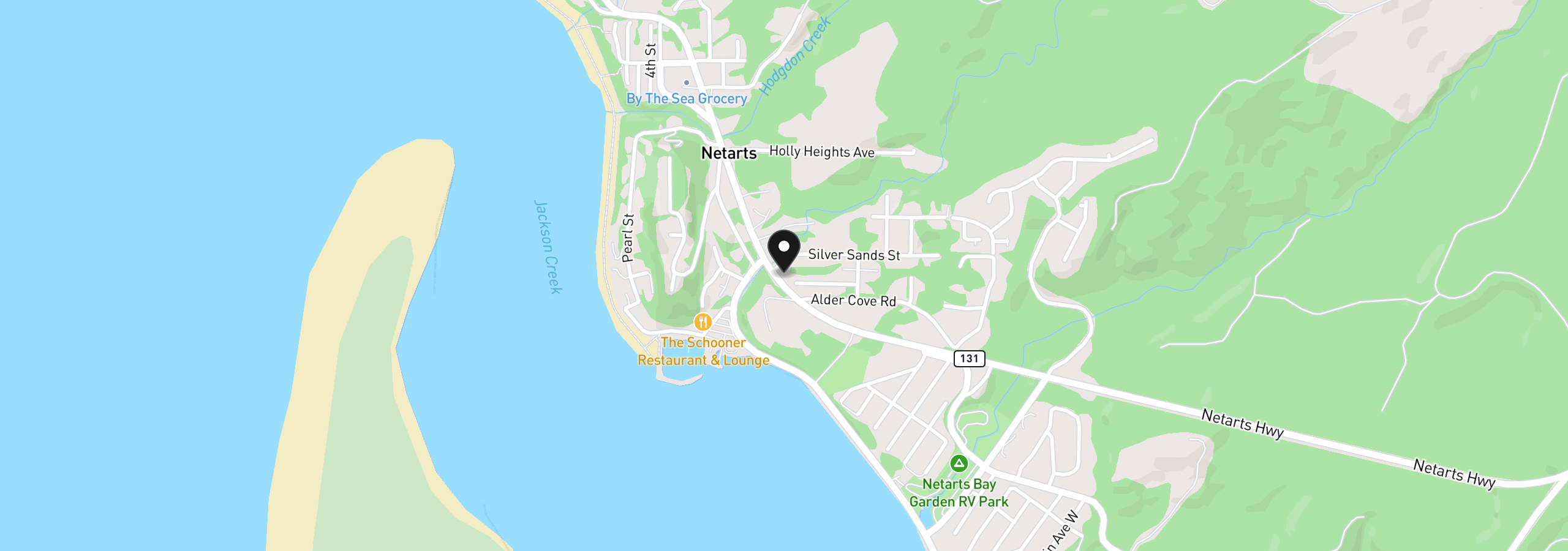 Map showing the location of 4805 Leonard St, Netarts, OR 97143