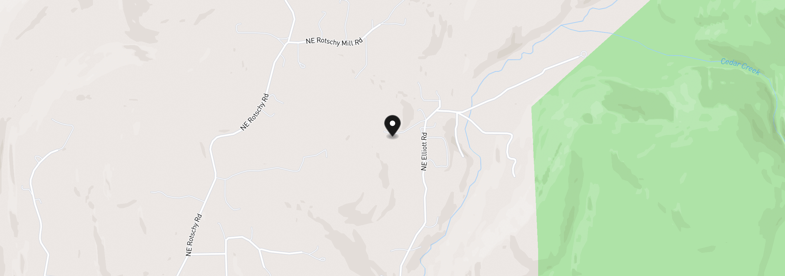 Map showing the location of 38714 NE Elliott Rd, Yacolt, Wa 98675