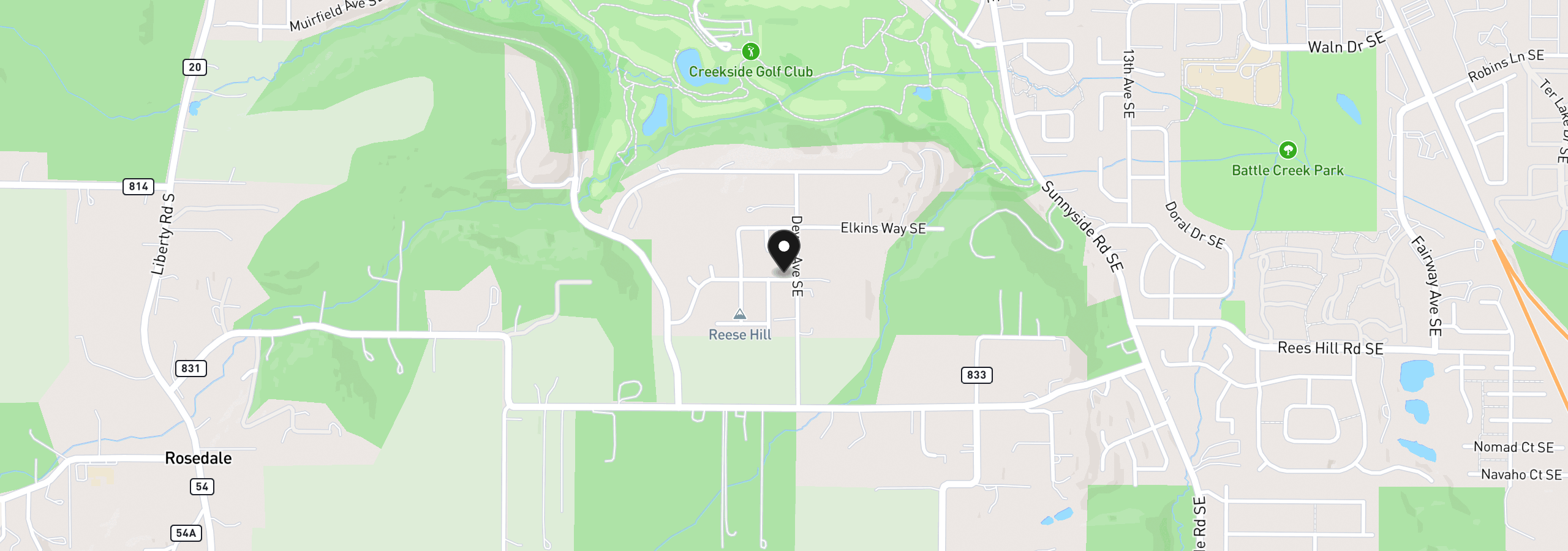 Map showing the location of 6752 Naomi Danielle St SE, Salem, OR 97306