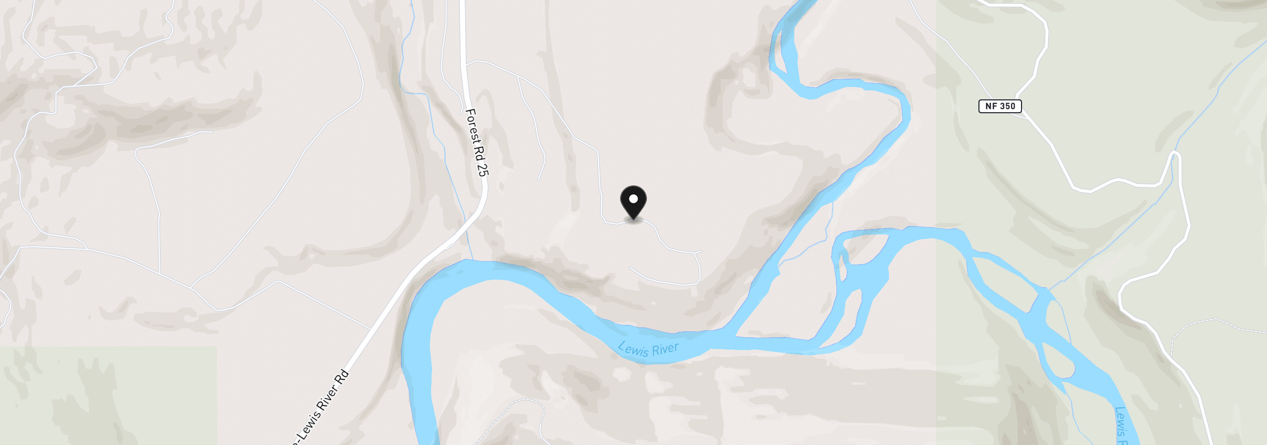 Map showing the location of 2 Loowit Ln, Cougar, Wa 98616