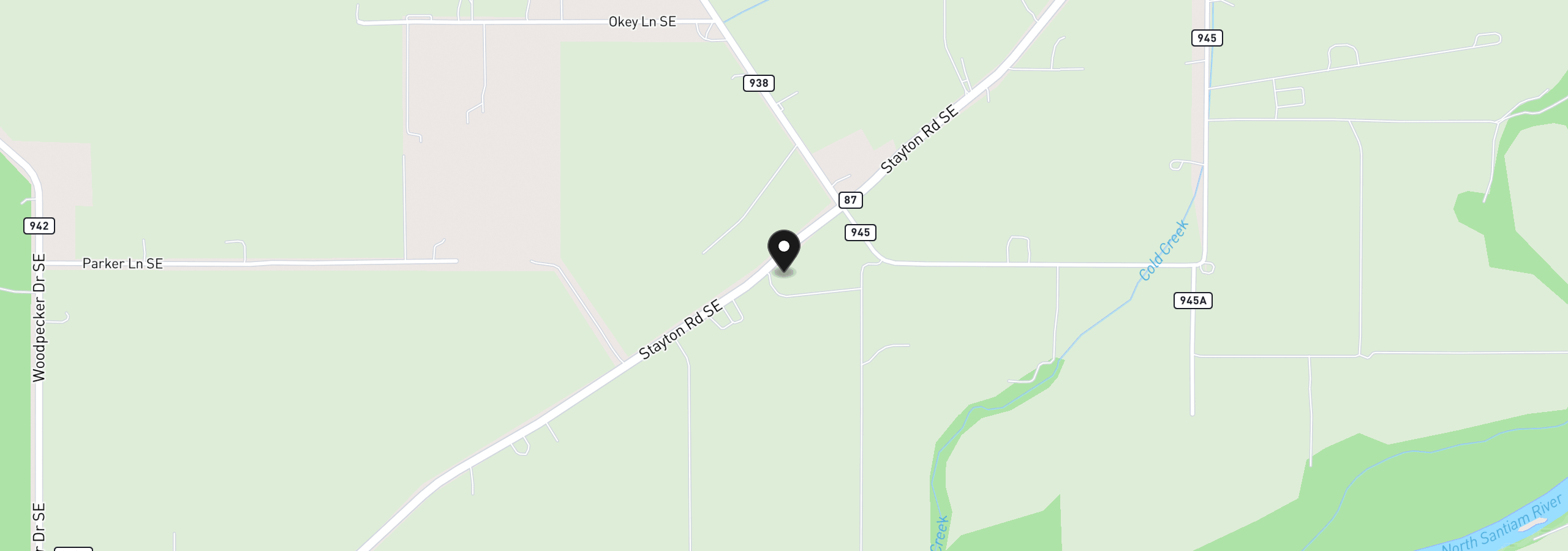Map showing the location of 8758 Stayton Rd, Turner, OR 97392