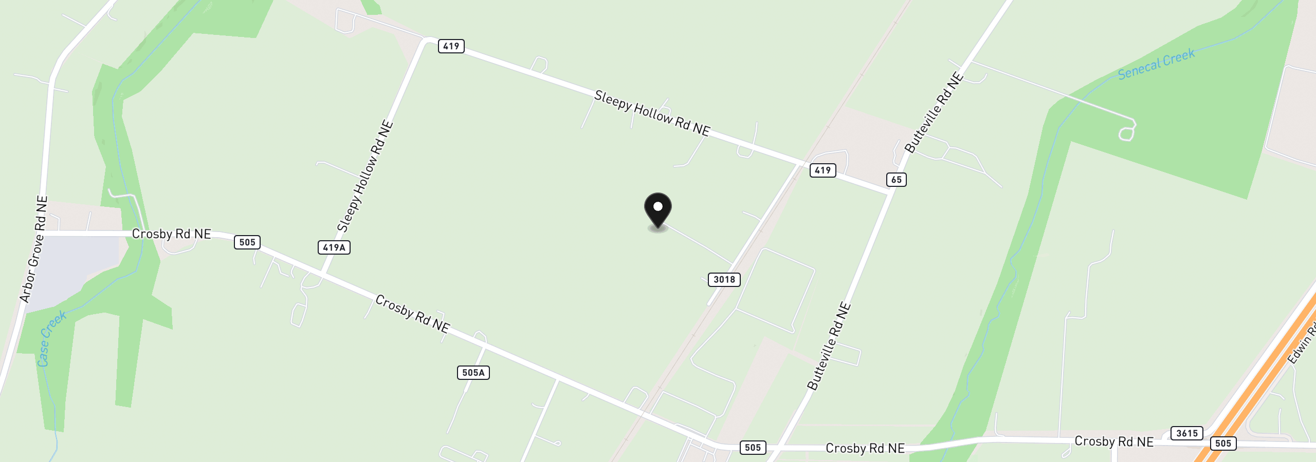 Map showing the location of 17433 Marsh Rd NE, Woodburn, OR 97071