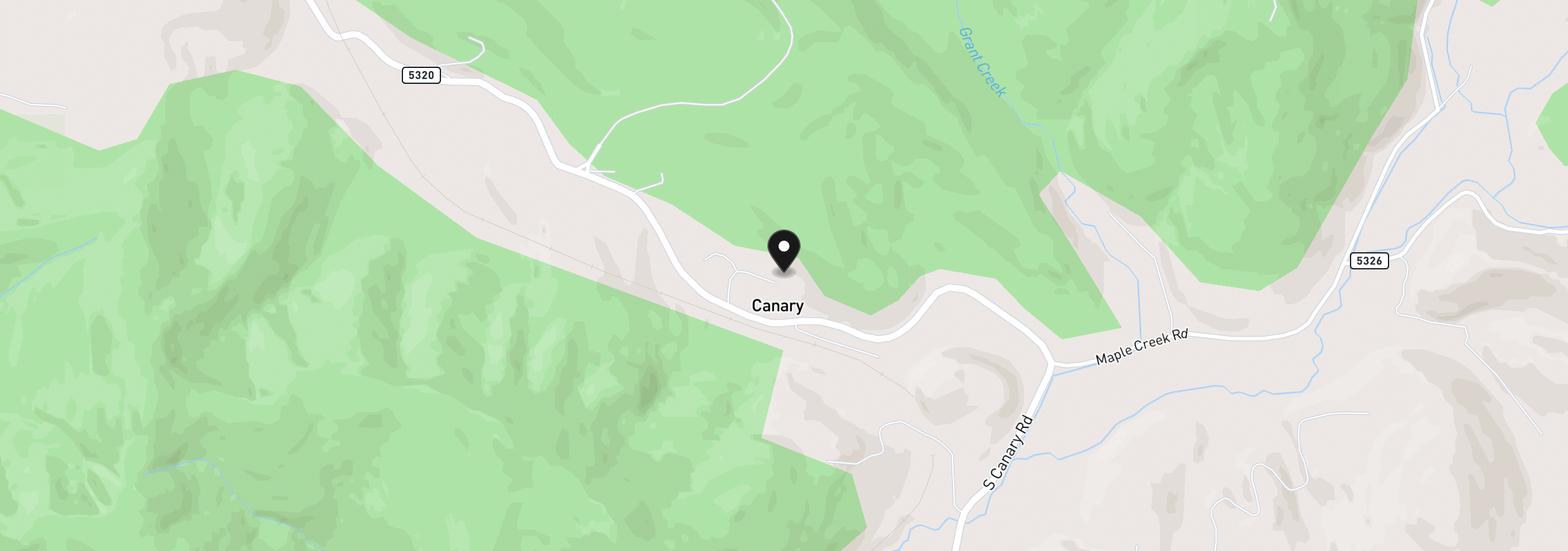 Map showing the location of 6895 Canary Rd, Westlake, OR 97493