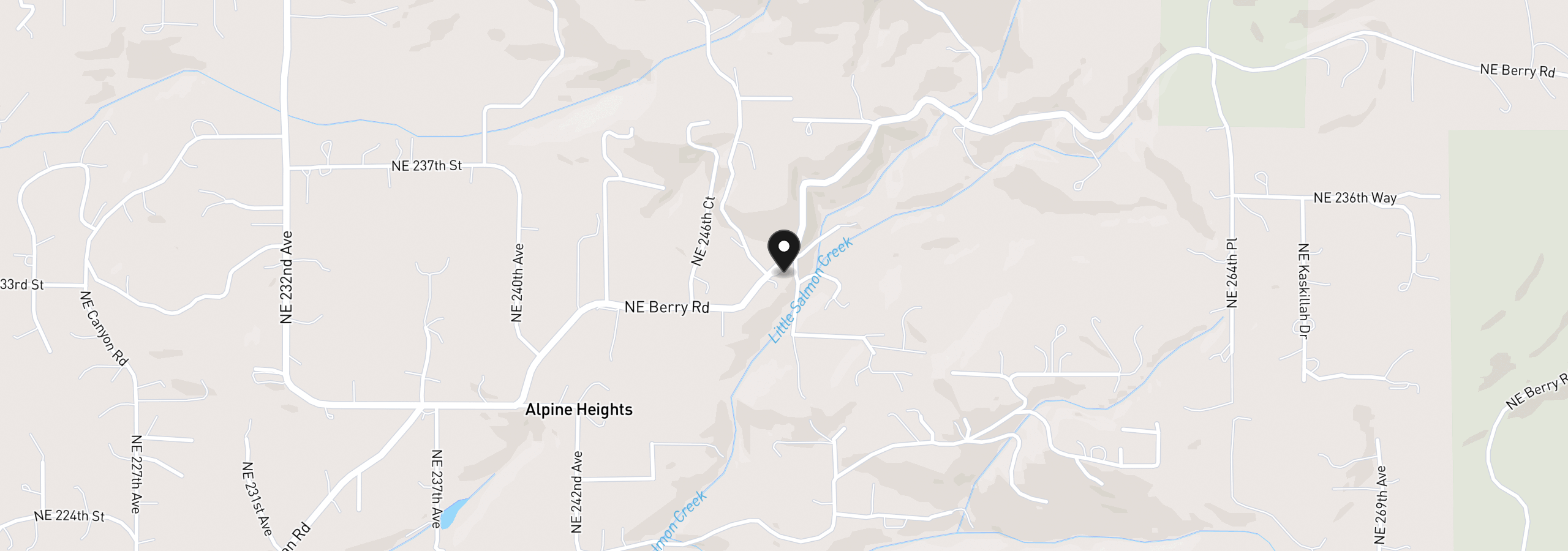 Map showing the location of 000 NE Berry Rd, Battle Ground, Wa 98604